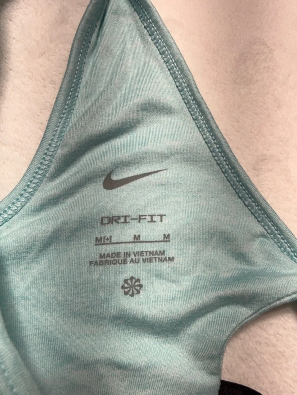 Nike Light Aqua Scoop-Back Sports Bra